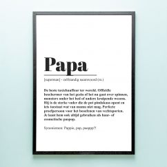 Gepersonaliseerde papa poster