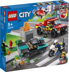 Lego City brandweer- en politiespeelset