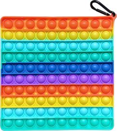 Regenboog pop-it vierkant