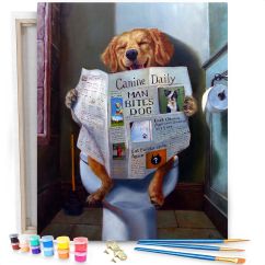 Portret van een hond (schilderpakket)