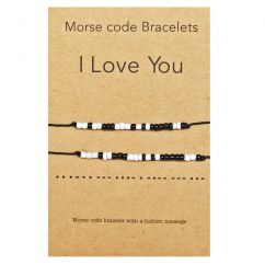 Morse code armbandjes