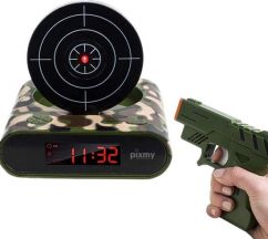 Gun alarm clock
