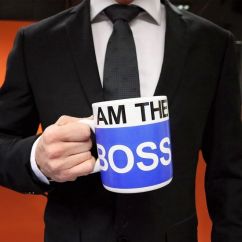 I am the boss koffiebeker
