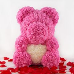 Teddybeer van rozen