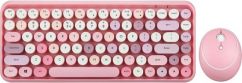 Roze toetsenbord en muis