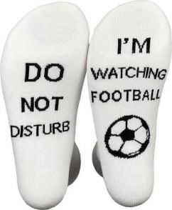'Niet storen, ik kijk voetbal'-sokken