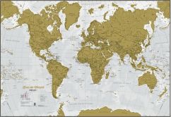 Kras de wereld kaart