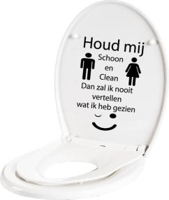 Toiletbril sticker