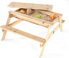 Picknicktafel met zandbak